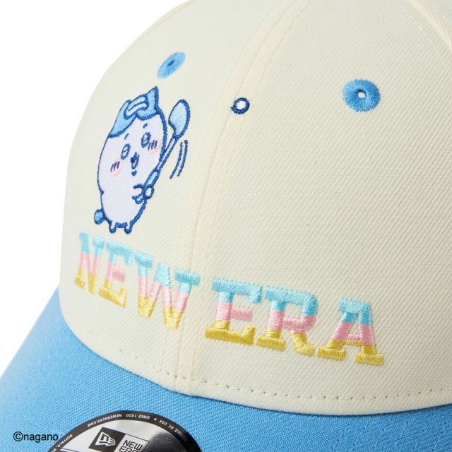 ニューエラ キャップ ちいかわ ユニセックス NEW ERA 9FORTY ハチワレ GFW 940 LP CRM PNK Q 14864486 ニューエラゴルフ 帽子 メンズ レディース クロスストラップ サイズ調整 ゴルフキャップ (260313)