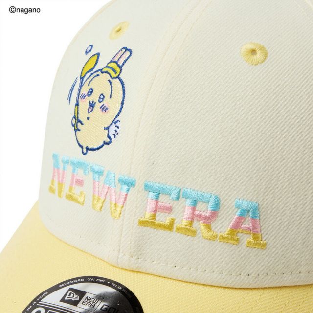 ニューエラ キャップ ちいかわ ユニセックス NEW ERA 9FORTY ハチワレ GFW 940 LP CRM PNK Q 14864486 ニューエラゴルフ 帽子 メンズ レディース クロスストラップ サイズ調整 ゴルフキャップ (260313)