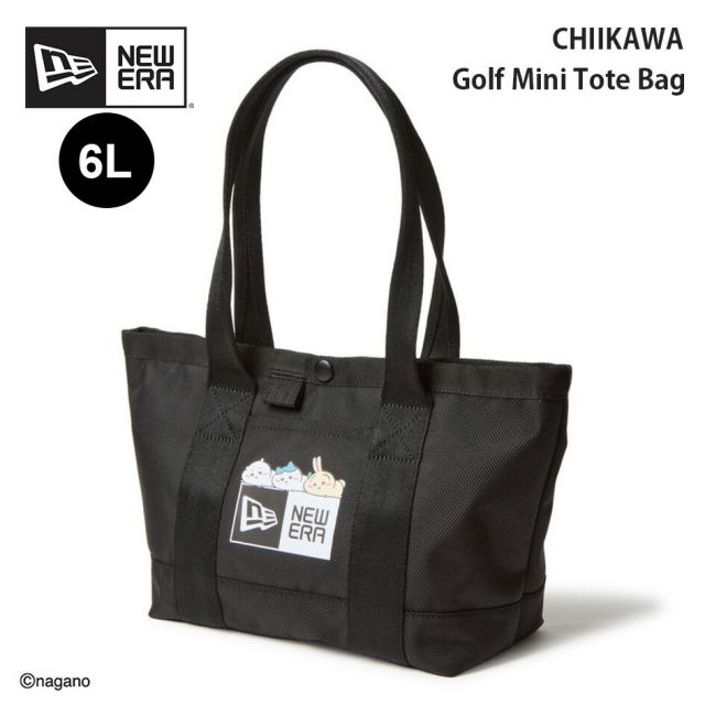 ニューエラ トートバッグ ミニ ちいかわ NEW ERA GF TOTE BAG MINI CHIIKAWA ブラック 14864490 6L ミニトート ゴルフバッグ メンズ レディース ユニセックス ハチワレ うさぎ バッグ 小型トート (260313)