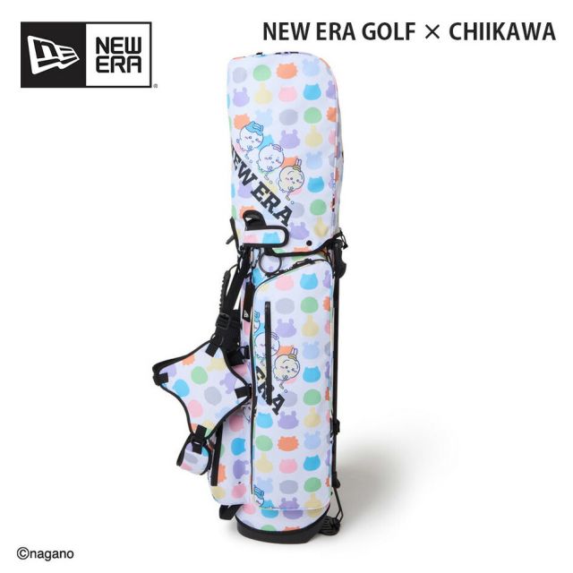 ニューエラ キャディバッグ ちいかわ スタンド式 NEW ERA GF STAND CADDIE BAG CHIIKAWA 14864491 ニューエラゴルフ  9型 48インチ対応 ハチワレ うさぎ ゴルフバッグ メンズ レディース ゴルフ用品 (260313)
