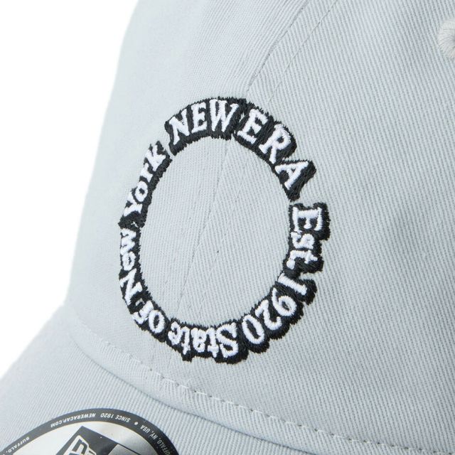 ニューエラ 9TWENTY サークルロゴ キャップ NEW ERA Circle Logo コットン クロスストラップ アジャスタブル ユニセックス ブラック クロームホワイト スノーグレー タウン デイリー 帽子 14745125 14745124 14745123 14745122
