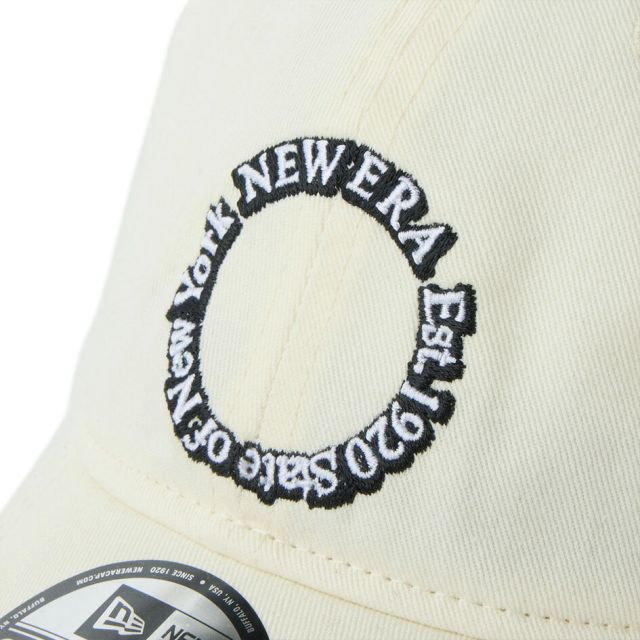 ニューエラ 9TWENTY サークルロゴ キャップ NEW ERA Circle Logo コットン クロスストラップ アジャスタブル ユニセックス ブラック クロームホワイト スノーグレー タウン デイリー 帽子 14745125 14745124 14745123 14745122