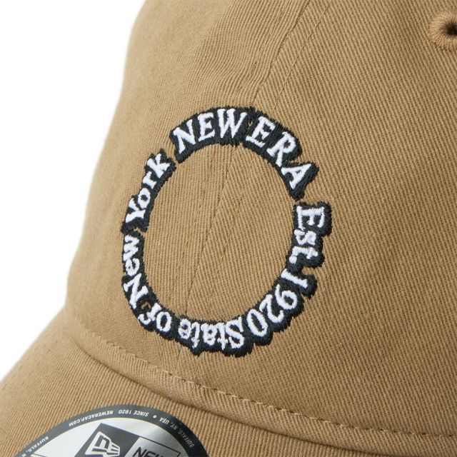 ニューエラ 9TWENTY サークルロゴ キャップ NEW ERA Circle Logo コットン クロスストラップ アジャスタブル ユニセックス ブラック クロームホワイト スノーグレー タウン デイリー 帽子 14745125 14745124 14745123 14745122