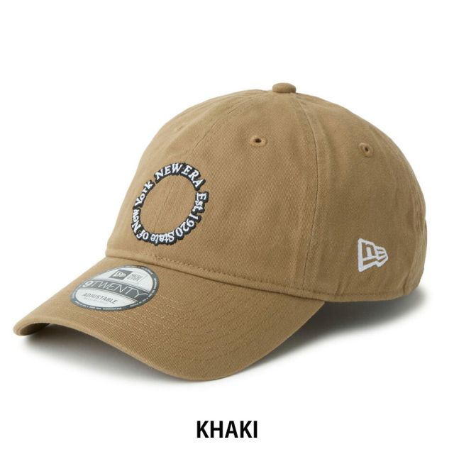 ニューエラ 9TWENTY サークルロゴ キャップ NEW ERA Circle Logo コットン クロスストラップ アジャスタブル ユニセックス ブラック クロームホワイト スノーグレー タウン デイリー 帽子 14745125 14745124 14745123 14745122