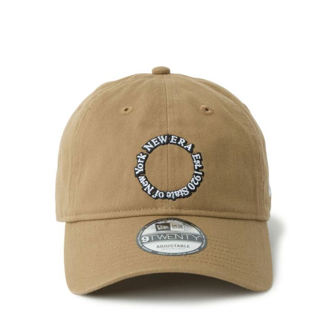 ニューエラ 9TWENTY サークルロゴ キャップ NEW ERA Circle Logo コットン クロスストラップ アジャスタブル ユニセックス ブラック クロームホワイト スノーグレー タウン デイリー 帽子 14745125 14745124 14745123 14745122