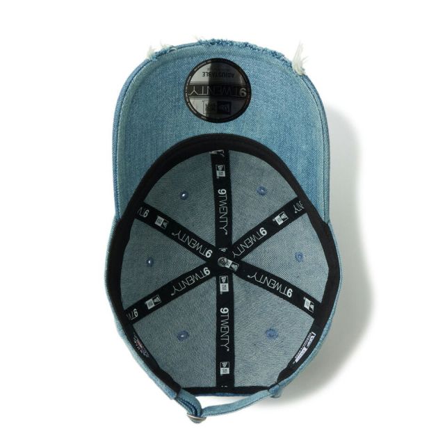 ニューエラ 9TWENTY MLB ダメージドデニム キャップ NEW ERA Damaged Denim ヤンキース ドジャース ヴィンテージ ウォッシュ デニム クロスストラップ ユニセックス 帽子 14745056 14745092 920 LOSDOD DAMAGED