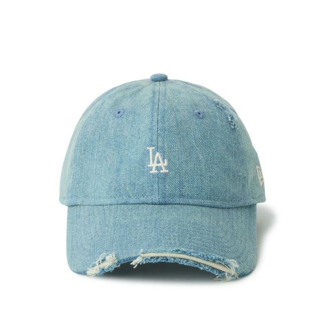 ニューエラ 9TWENTY MLB ダメージドデニム キャップ NEW ERA Damaged Denim ヤンキース ドジャース ヴィンテージ ウォッシュ デニム クロスストラップ ユニセックス 帽子 14745056 14745092 920 LOSDOD DAMAGED