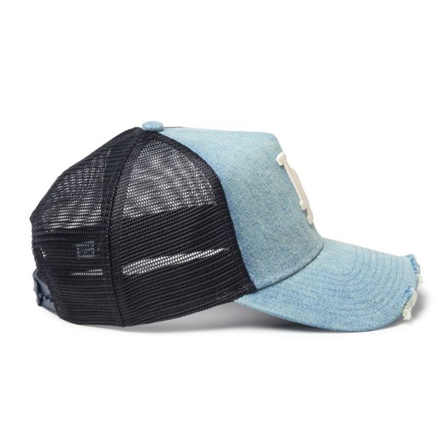 ニューエラ 9FORTY A-Frame トラッカー MLB Damaged Cap ダメージド キャップ NEW ERA ヤンキース ドジャース メッシュ ヴィンテージ デニム ウォッシュド アジャスター 帽子 14744899 14744918 940AFTR DAMAGED