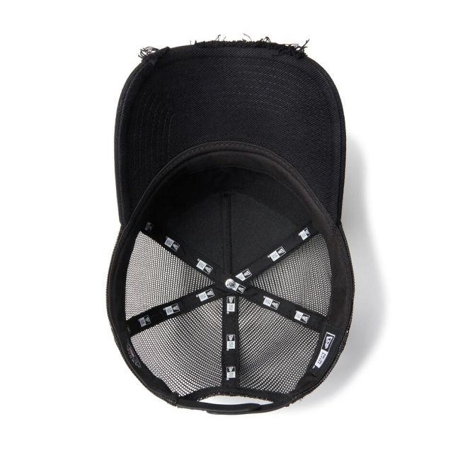 ニューエラ 9FORTY A-Frame トラッカー MLB Damaged Cap ダメージド キャップ NEW ERA ヤンキース ドジャース メッシュ ヴィンテージ デニム ウォッシュド アジャスター 帽子 14744899 14744918 940AFTR DAMAGED
