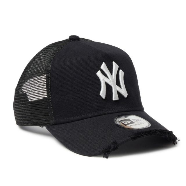 ニューエラ 9FORTY A-Frame トラッカー MLB Damaged Cap ダメージド キャップ NEW ERA ヤンキース ドジャース メッシュ ヴィンテージ デニム ウォッシュド アジャスター 帽子 14744899 14744918 940AFTR DAMAGED