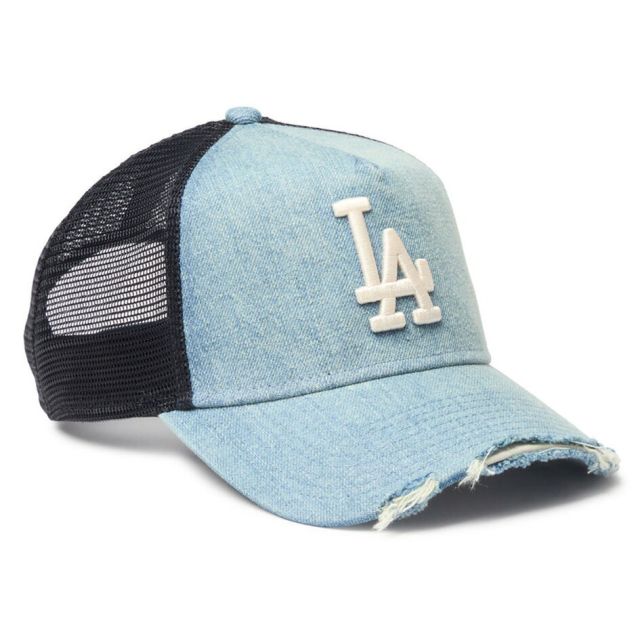 ニューエラ 9FORTY A-Frame トラッカー MLB Damaged Cap ダメージド キャップ NEW ERA ヤンキース ドジャース メッシュ ヴィンテージ デニム ウォッシュド アジャスター 帽子 14744899 14744918 940AFTR DAMAGED