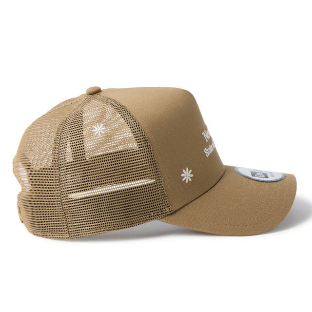 ニューエラ 9FORTY A-Frame トラッカー フラワー エンブロイダリー キャップ NEW ERA Flower Embroidery 花柄 刺繍 メッシュ アジャスタブル ユニセックス カーキ ブラック 春夏 レディース メンズ 14744871 14744872 940AFTR STATE OF NY FLOWER EMB