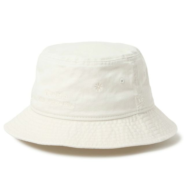 ニューエラ バケット01 フラワー エンブロイダリー バケットハット NEW ERA Bucket01 Flower Embroidery 花柄 刺繍 バケハ 帽子 コットン ユニセックス ブラック カーキ 春夏 レディース メンズ 14744789 14744788 BKT01 STATE OF NY FLOWER EMB