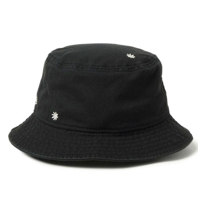 ニューエラ バケット01 フラワー エンブロイダリー バケットハット NEW ERA Bucket01 Flower Embroidery 花柄 刺繍 バケハ 帽子 コットン ユニセックス ブラック カーキ 春夏 レディース メンズ 14744789 14744788 BKT01 STATE OF NY FLOWER EMB