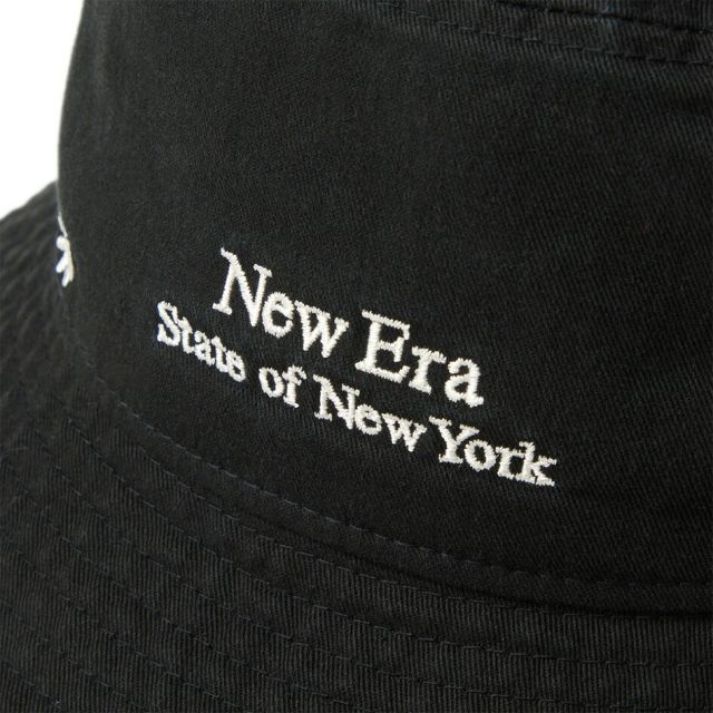 ニューエラ バケット01 フラワー エンブロイダリー バケットハット NEW ERA Bucket01 Flower Embroidery 花柄 刺繍 バケハ 帽子 コットン ユニセックス ブラック カーキ 春夏 レディース メンズ 14744789 14744788 BKT01 STATE OF NY FLOWER EMB