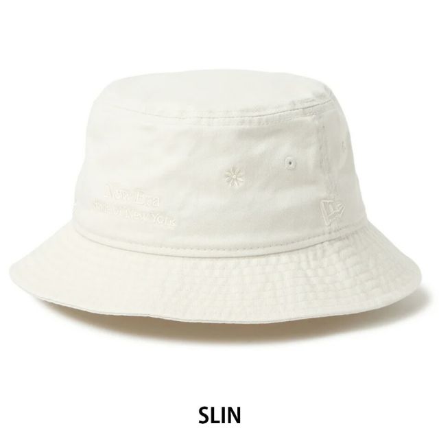 ニューエラ バケット01 フラワー エンブロイダリー バケットハット NEW ERA Bucket01 Flower Embroidery 花柄 刺繍 バケハ 帽子 コットン ユニセックス ブラック カーキ 春夏 レディース メンズ 14744789 14744788 BKT01 STATE OF NY FLOWER EMB
