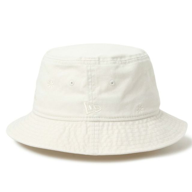 ニューエラ バケット01 フラワー エンブロイダリー バケットハット NEW ERA Bucket01 Flower Embroidery 花柄 刺繍 バケハ 帽子 コットン ユニセックス ブラック カーキ 春夏 レディース メンズ 14744789 14744788 BKT01 STATE OF NY FLOWER EMB