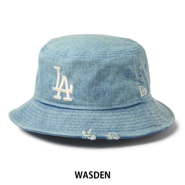 ニューエラ バケット01 MLB ダメージドデニム バケットハット NEW ERA Bucket01 Damaged Denim ヤンキース ドジャース ヴィンテージ ウォッシュ デニム バケハ 帽子 ユニセックス 14744778 14744774 BUCKET01 DAMAGED
