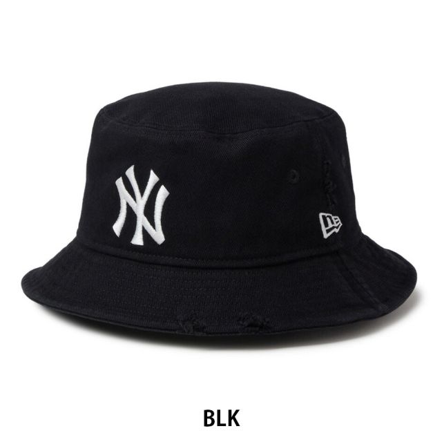 ニューエラ バケット01 MLB ダメージドデニム バケットハット NEW ERA Bucket01 Damaged Denim ヤンキース ドジャース ヴィンテージ ウォッシュ デニム バケハ 帽子 ユニセックス 14744778 14744774 BUCKET01 DAMAGED