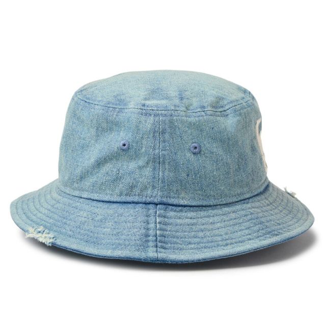 ニューエラ バケット01 MLB ダメージドデニム バケットハット NEW ERA Bucket01 Damaged Denim ヤンキース ドジャース ヴィンテージ ウォッシュ デニム バケハ 帽子 ユニセックス 14744778 14744774 BUCKET01 DAMAGED