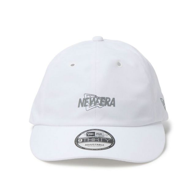 ニューエラ 9THIRTY ノーシーム キャップ NEW ERA No Seam ポリエステル ストレッチ リフレクティブ フラッグロゴ クロスストラップ パフォーマンス ランニング スポーツ ユニセックス ブラック ホワイト 14744679 14744678 PA 930 NO SEAM OVERLAP LOGO メール便