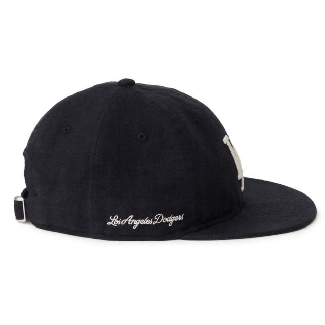 ニューエラ RC 9FIFTY フラットバイザー フレンチリネン クーパーズタウン キャップ NEW ERA French Linen Cooperstown ヤンキース ドジャース MLB リネン 麻 スナップバック ヴィンテージ 経年変化 春夏 帽子 14744667 14744669 RC950 FRENCH LINEN  NAVY Q