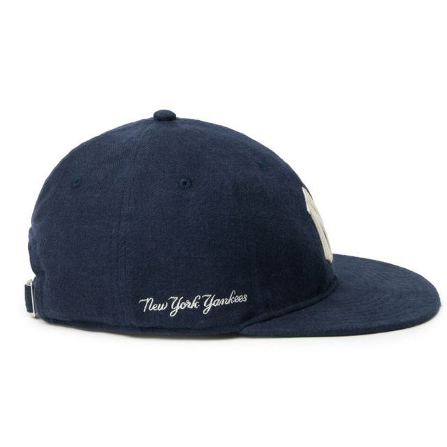 ニューエラ RC 9FIFTY フラットバイザー フレンチリネン クーパーズタウン キャップ NEW ERA French Linen Cooperstown ヤンキース ドジャース MLB リネン 麻 スナップバック ヴィンテージ 経年変化 春夏 帽子 14744667 14744669 RC950 FRENCH LINEN  NAVY Q