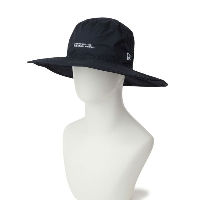 ニューエラ アドベンチャー ワイドブリム ハット 15D 3Lナイロン ブラック 14774356 NEW ERA ADVENTURE WIDE BRIM 日本製 SAITOS パッカブル 耐水 透湿 抗菌 ユニセックス アウトドア 登山 OD ADV WB 3L NYLON  (260529)
