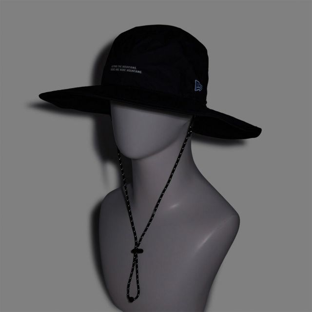 ニューエラ アドベンチャー ワイドブリム ハット 15D 3Lナイロン ブラック 14774356 NEW ERA ADVENTURE WIDE BRIM 日本製 SAITOS パッカブル 耐水 透湿 抗菌 ユニセックス アウトドア 登山 OD ADV WB 3L NYLON  (260529)
