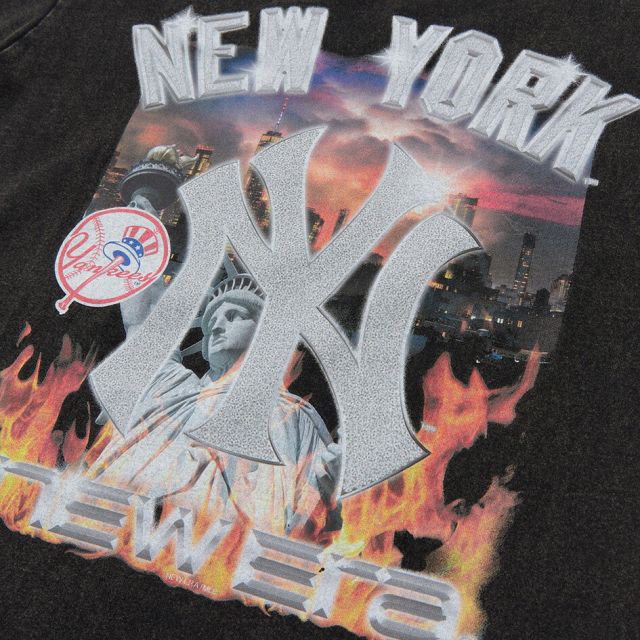 ニューエラ Tシャツ 半袖 NEW ERA 15129306 15129307 ウォッシュドコットン MLB ヤンキース ドジャース ブラック 綿100% リラックスフィット メンズ レディース ユニセックス 大きいサイズ プレゼント ギフト メール便