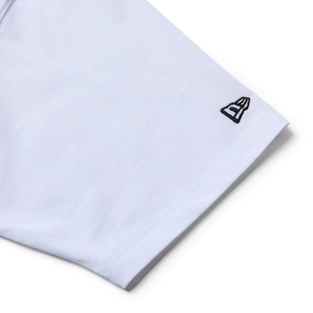 ニューエラ Tシャツ 半袖 NEW ERA 15129308 15129309 オーバーサイズ MLB ヤンキース ドジャース キャップフォト ホワイト ブラック ドロップショルダー メンズ レディース ユニセックス 秋 プレゼント ギフト メール便