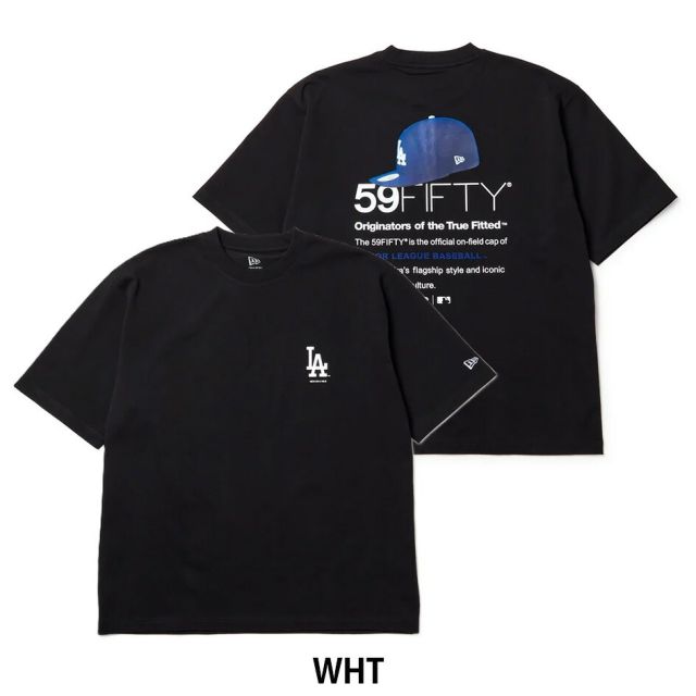 ニューエラ Tシャツ 半袖 NEW ERA 15129308 15129309 オーバーサイズ MLB ヤンキース ドジャース キャップフォト ホワイト ブラック ドロップショルダー メンズ レディース ユニセックス 秋 プレゼント ギフト メール便