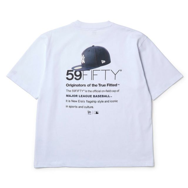 ニューエラ Tシャツ 半袖 NEW ERA 15129308 15129309 オーバーサイズ MLB ヤンキース ドジャース キャップフォト ホワイト ブラック ドロップショルダー メンズ レディース ユニセックス 秋 プレゼント ギフト メール便