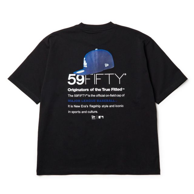 ニューエラ Tシャツ 半袖 NEW ERA 15129308 15129309 オーバーサイズ MLB ヤンキース ドジャース キャップフォト ホワイト ブラック ドロップショルダー メンズ レディース ユニセックス 秋 プレゼント ギフト メール便