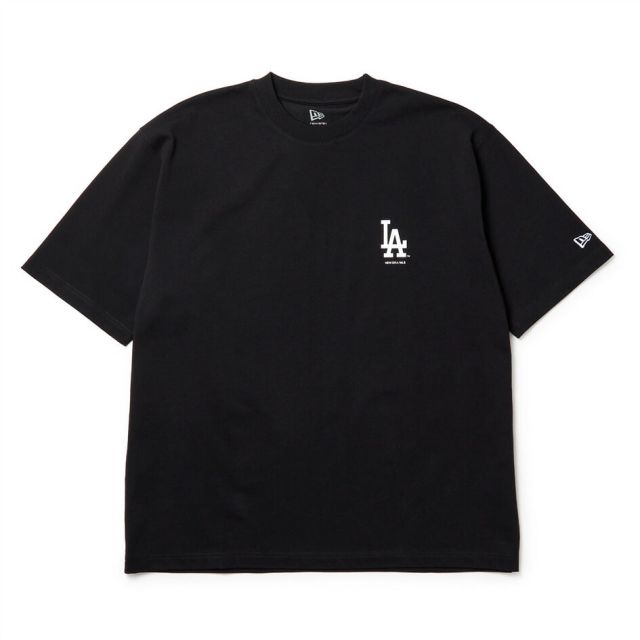 ニューエラ Tシャツ 半袖 NEW ERA 15129308 15129309 オーバーサイズ MLB ヤンキース ドジャース キャップフォト ホワイト ブラック ドロップショルダー メンズ レディース ユニセックス 秋 プレゼント ギフト メール便