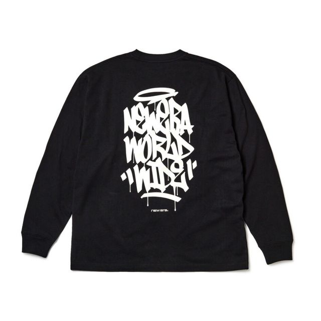 ニューエラ Tシャツ 長袖 NEW ERA 15129363 15129365 15129366 オーバーサイズ ロンT タギングロゴ ホワイト バーントウッド ブラック 8オンス メンズ レディース ユニセックス 秋 冬 プレゼント ギフト