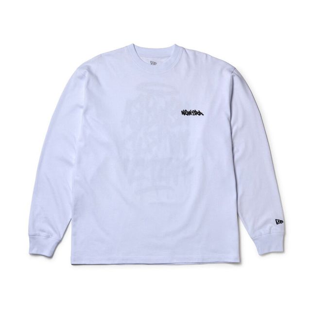 ニューエラ Tシャツ 長袖 NEW ERA 15129363 15129365 15129366 オーバーサイズ ロンT タギングロゴ ホワイト バーントウッド ブラック 8オンス メンズ レディース ユニセックス 秋 冬 プレゼント ギフト