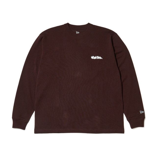 ニューエラ Tシャツ 長袖 NEW ERA 15129363 15129365 15129366 オーバーサイズ ロンT タギングロゴ ホワイト バーントウッド ブラック 8オンス メンズ レディース ユニセックス 秋 冬 プレゼント ギフト