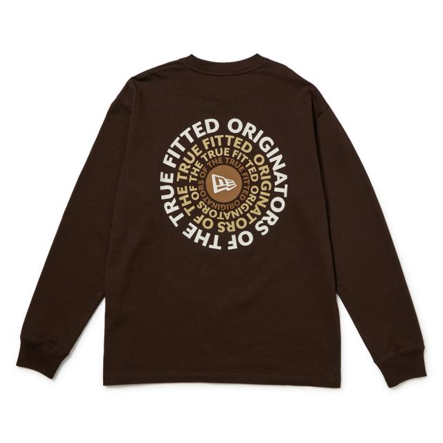 ニューエラ ロンT 長袖 NEW ERA 15129369 15129370 15129371 サークルロゴ OOTTF ホワイト バーントウッド ブラック 8オンス レギュラーフィット メンズ レディース ユニセックス 秋 冬 プレゼント