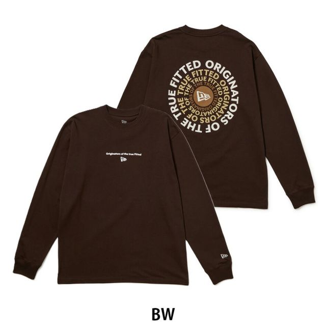 ニューエラ ロンT 長袖 NEW ERA 15129369 15129370 15129371 サークルロゴ OOTTF ホワイト バーントウッド ブラック 8オンス レギュラーフィット メンズ レディース ユニセックス 秋 冬 プレゼント