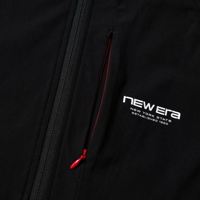 ニューエラ トレーニングジャケット NEW ERA 15135414 15135415 スリム ジャージ ストレッチ 速乾 軽量 セットアップ可 ダークグレー ブラック メンズ レディース ユニセックス スポーツ ジム 秋 冬 プレゼント