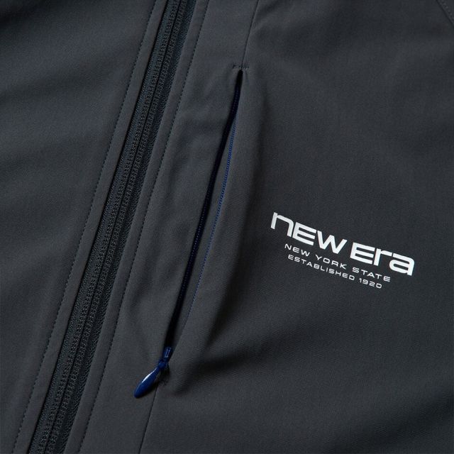 ニューエラ トレーニングジャケット NEW ERA 15135414 15135415 スリム ジャージ ストレッチ 速乾 軽量 セットアップ可 ダークグレー ブラック メンズ レディース ユニセックス スポーツ ジム 秋 冬 プレゼント