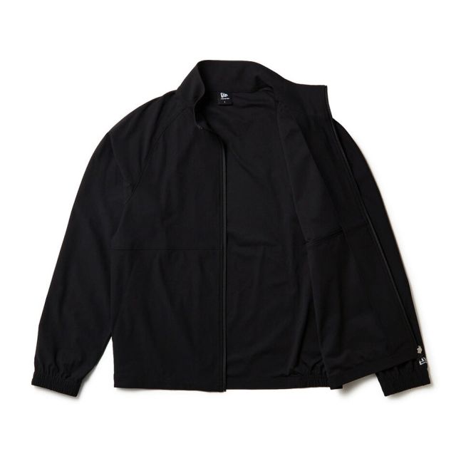 ニューエラ トレーニングジャケット NEW ERA 15135414 15135415 スリム ジャージ ストレッチ 速乾 軽量 セットアップ可 ダークグレー ブラック メンズ レディース ユニセックス スポーツ ジム 秋 冬 プレゼント