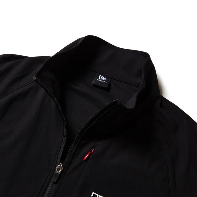 ニューエラ トレーニングジャケット NEW ERA 15135414 15135415 スリム ジャージ ストレッチ 速乾 軽量 セットアップ可 ダークグレー ブラック メンズ レディース ユニセックス スポーツ ジム 秋 冬 プレゼント