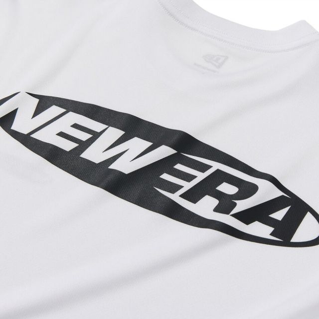 ニューエラ ロンT 長袖 NEW ERA 15135433 15135434 テックTシャツ オーバルロゴ 吸汗速乾 UVカット ポリエステル ホワイト ブラック レギュラーフィット メンズ レディース ユニセックス スポーツ ゴルフ プレゼント