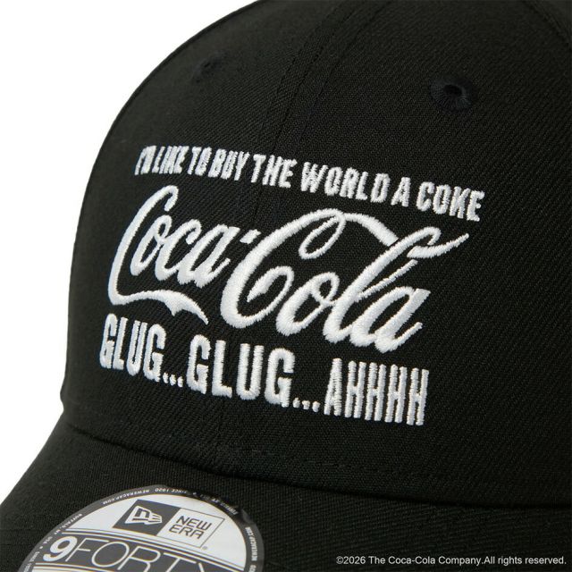 ニューエラ キャップ 9FORTY NEW ERA 15154815 コカコーラ コラボ スナップバック ブラック フリーサイズ サイズ調節 ポリエステル メンズ レディース ユニセックス 帽子 アウトドア プレゼント ギフト