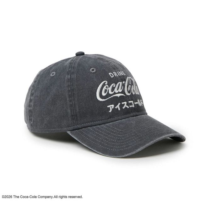 ニューエラ キャップ 9TWENTY NEW ERA 15154854 15154855 コカコーラ コラボ アシッドウォッシュ ラセット ダークグレー 綿100% サイズ調節 メンズ レディース ユニセックス 帽子 昭和レトロ プレゼント