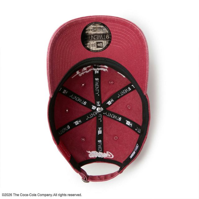 ニューエラ キャップ 9TWENTY NEW ERA 15154854 15154855 コカコーラ コラボ アシッドウォッシュ ラセット ダークグレー 綿100% サイズ調節 メンズ レディース ユニセックス 帽子 昭和レトロ プレゼント