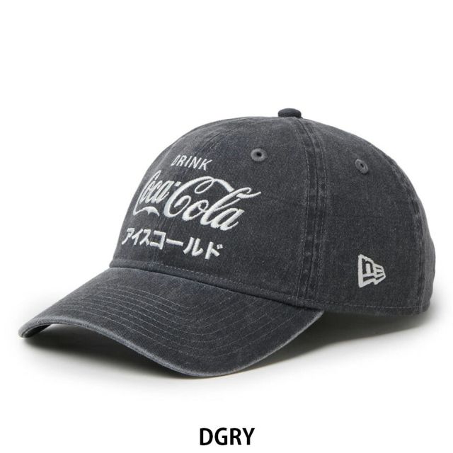 ニューエラ キャップ 9TWENTY NEW ERA 15154854 15154855 コカコーラ コラボ アシッドウォッシュ ラセット ダークグレー 綿100% サイズ調節 メンズ レディース ユニセックス 帽子 昭和レトロ プレゼント