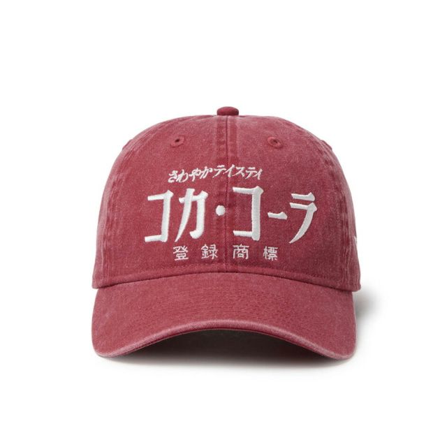 ニューエラ キャップ 9TWENTY NEW ERA 15154854 15154855 コカコーラ コラボ アシッドウォッシュ ラセット ダークグレー 綿100% サイズ調節 メンズ レディース ユニセックス 帽子 昭和レトロ プレゼント